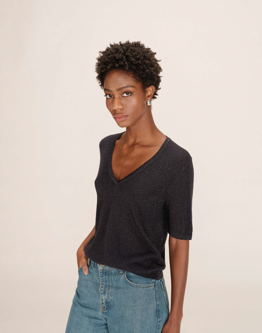 Grace & Mila Taylor knit in deep marine blue