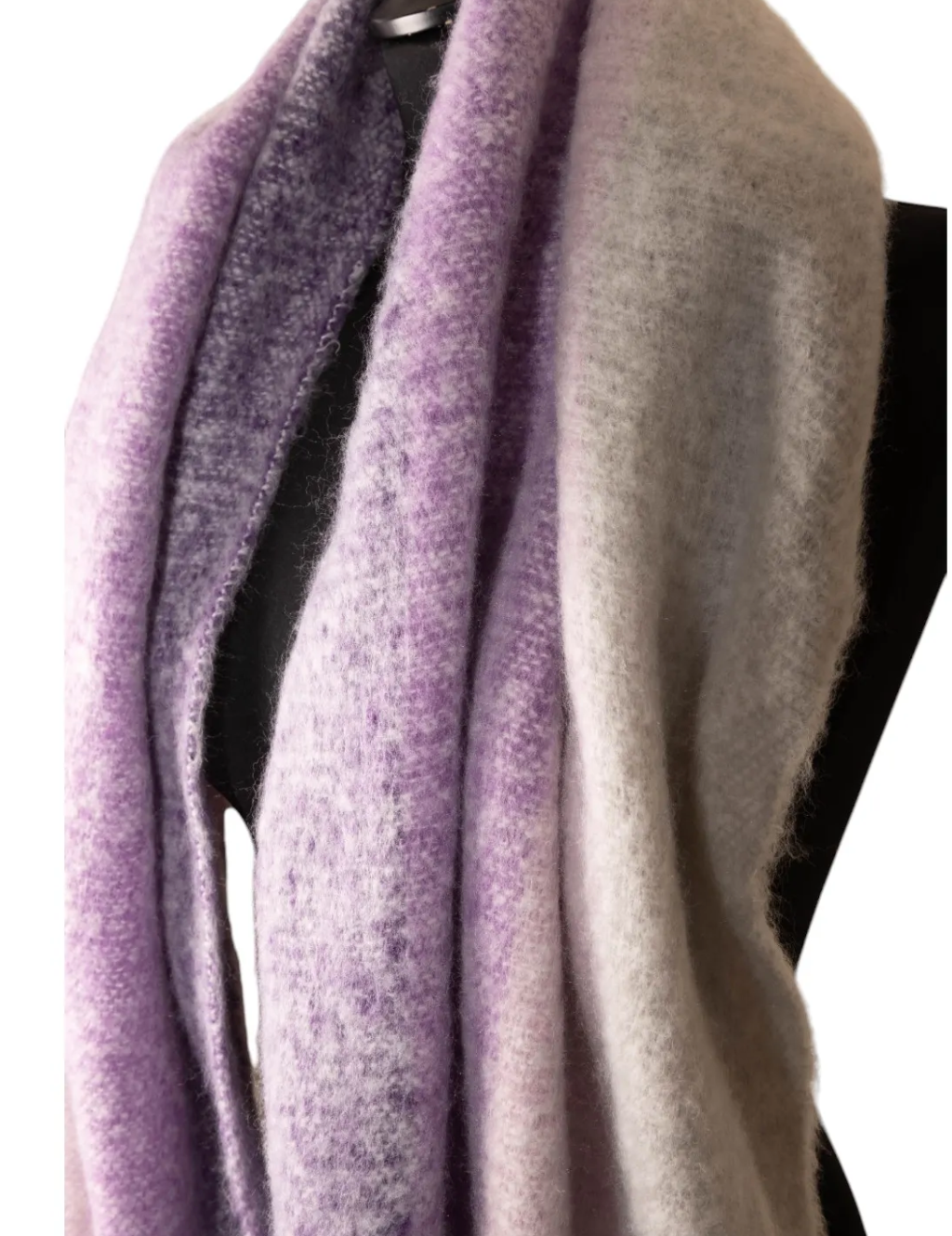 Jess & Lou pink and lilac striped scarf