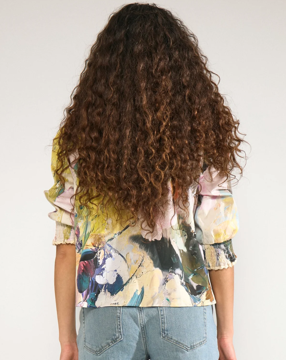 Numph Nuannali blouse in forest green