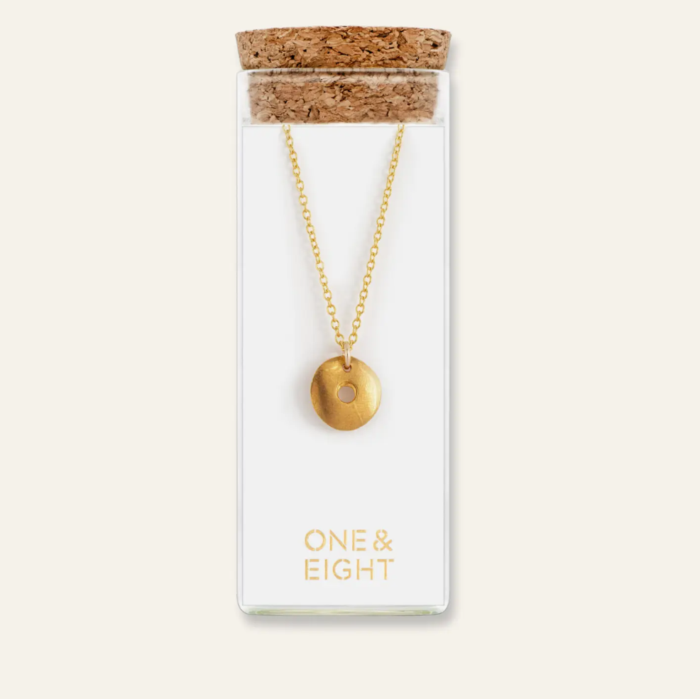 One & Eight gold tolvan necklace