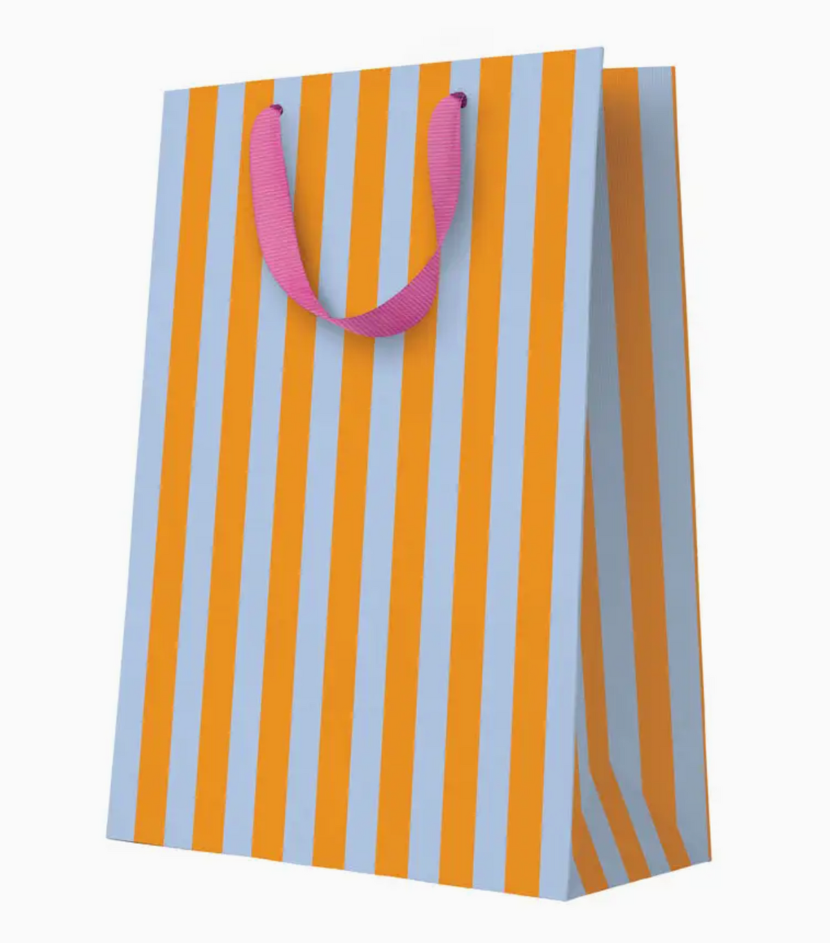 Orange & Blue striped gift bag - large