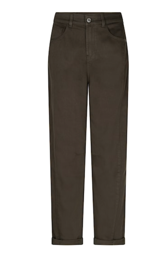 Red Button Caitlina high rise trouser in dark green