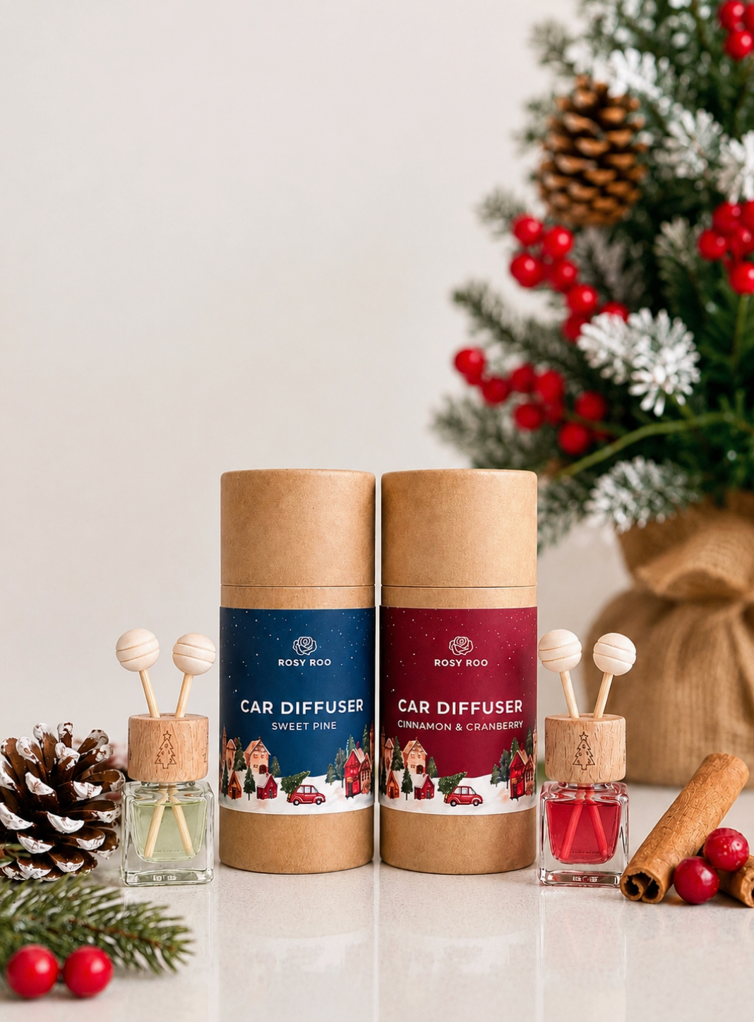 Rosy Roo festive car diffusers