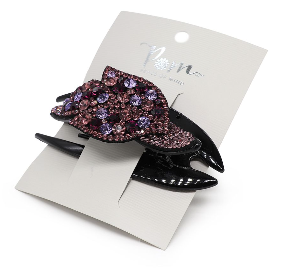 POM Pink lilac hair comb lily