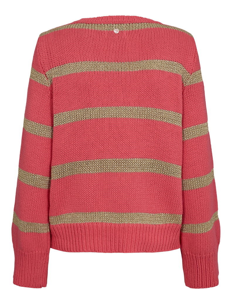 Numph Nukristy sweater in fandango pink