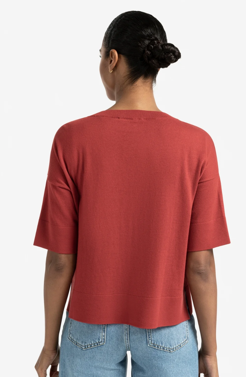 Yaya oversized cardigan in scarlet red