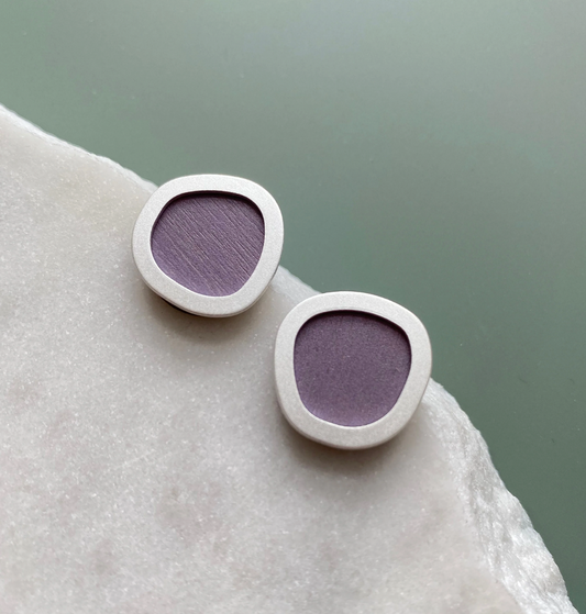 Mica Peet coloured silver stud earrings