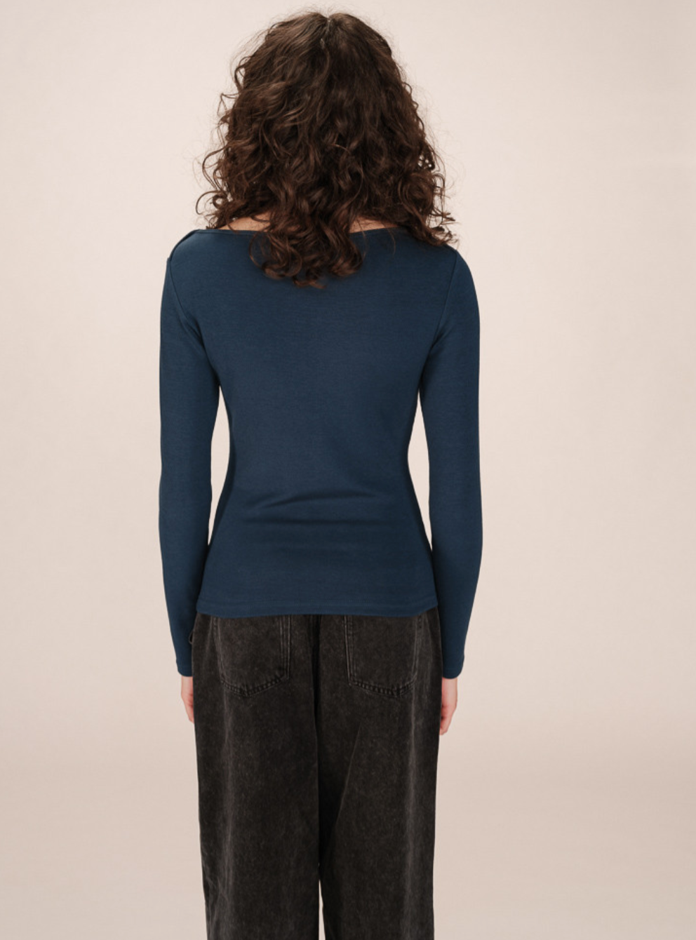Grace & Mila Stanley top in petrol blue