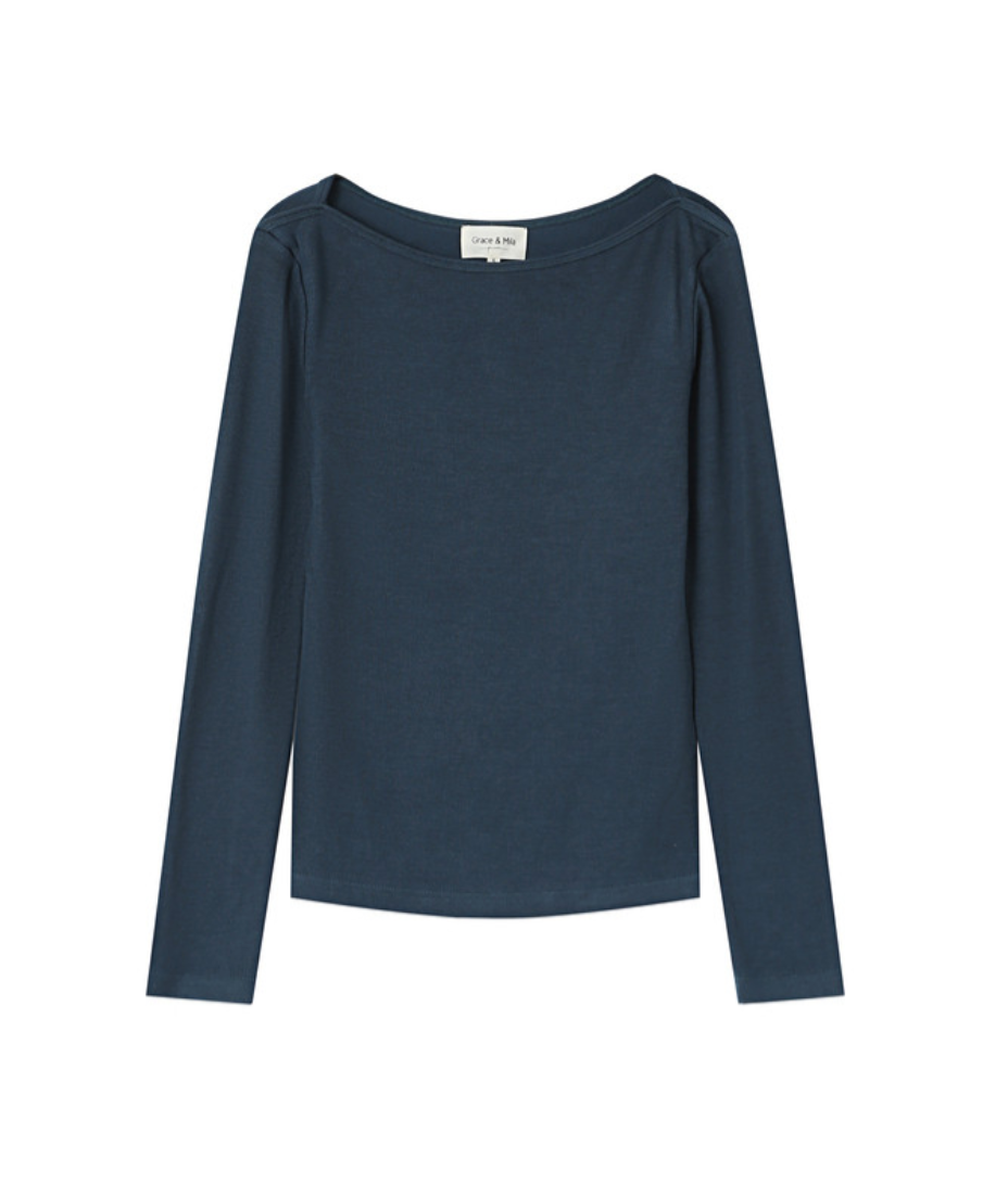 Grace & Mila Stanley top in petrol blue