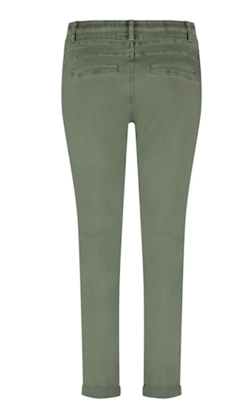 Red Button Tessy slub twill in teagreen