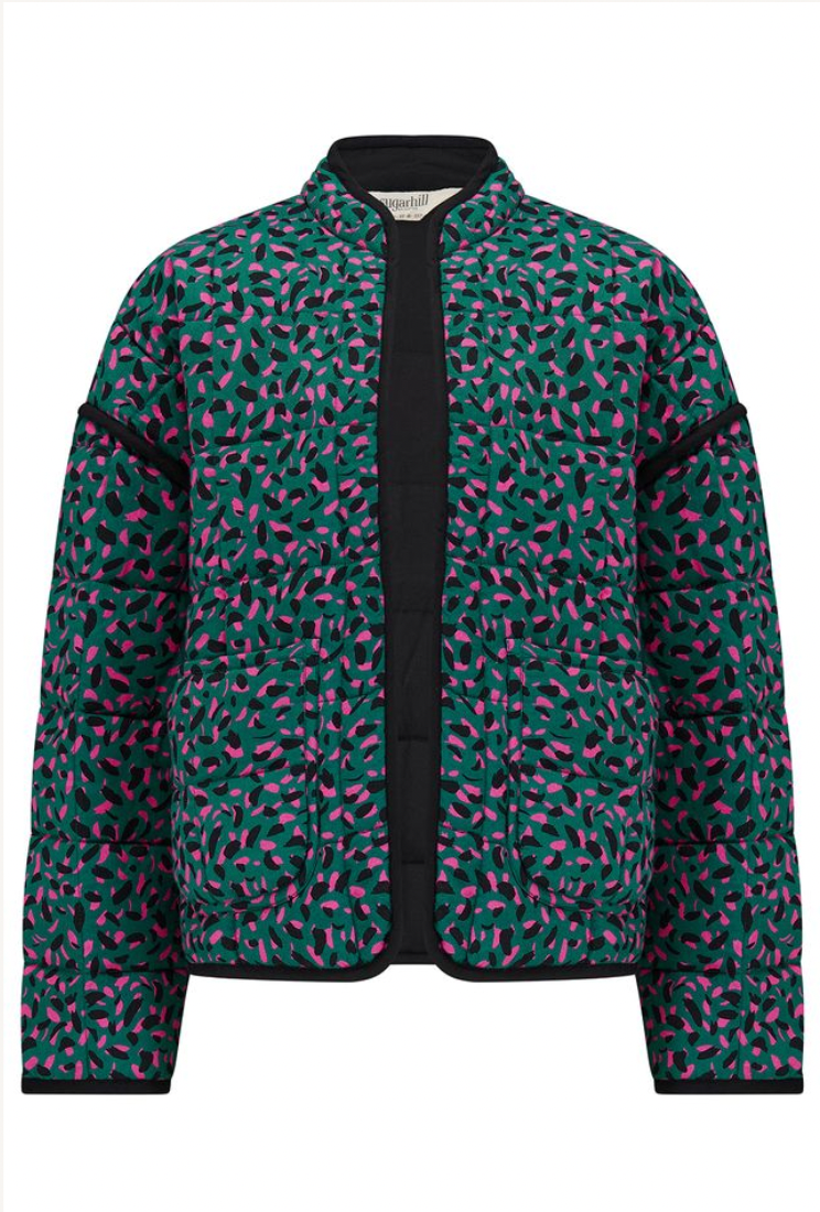Sugarhill Brighton Elowen quilted jacket in green spot