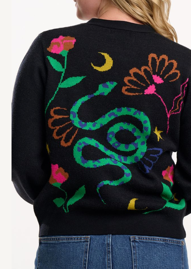 Sugarhill Brighton Adrian snake cardigan