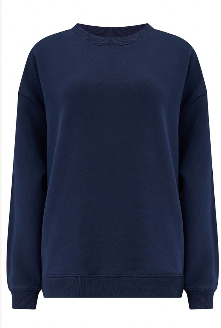 Sugarhill Brighton Eadie relaxed sweatshirt in navy tiger