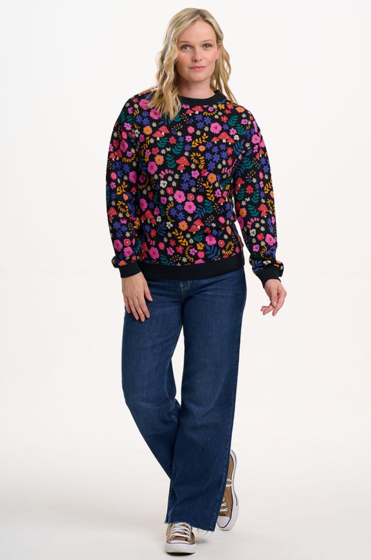 Sugarhill Brighton Noah sweatshirt in toadstool floral