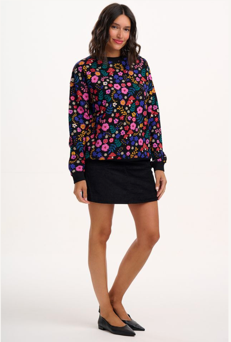 Sugarhill Brighton Noah sweatshirt in toadstool floral