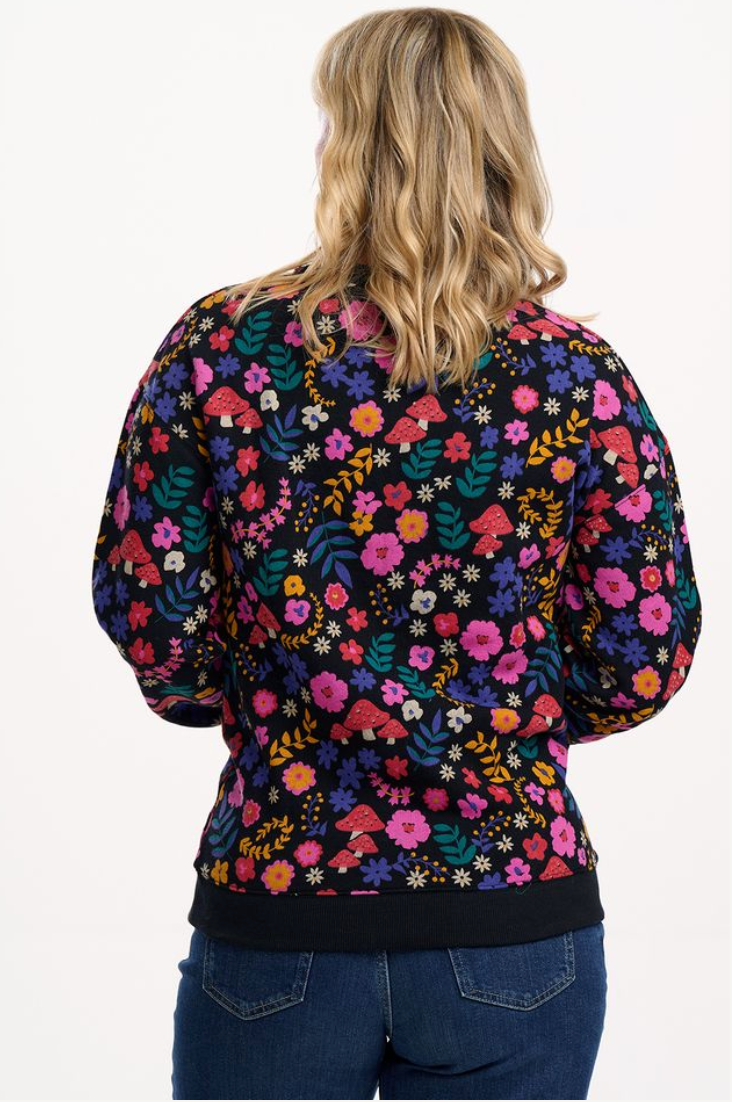 Sugarhill Brighton Noah sweatshirt in toadstool floral