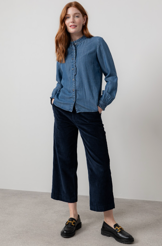 Lily & Me Isla cropped navy cords