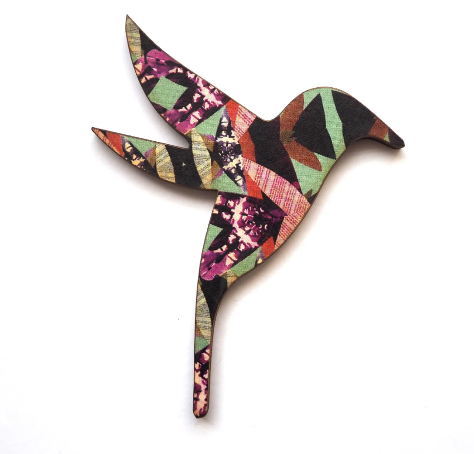 Mica Peet Hummingbird brooch