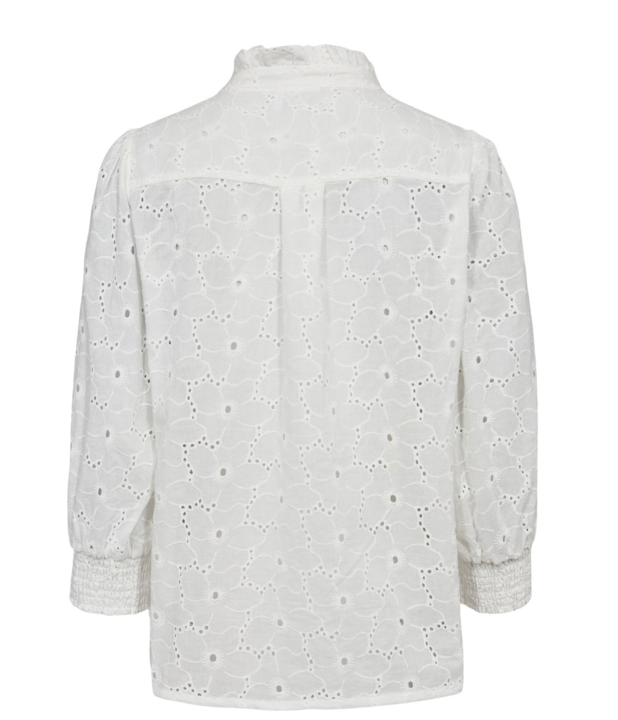 Numph Nulela white blouse in cotton