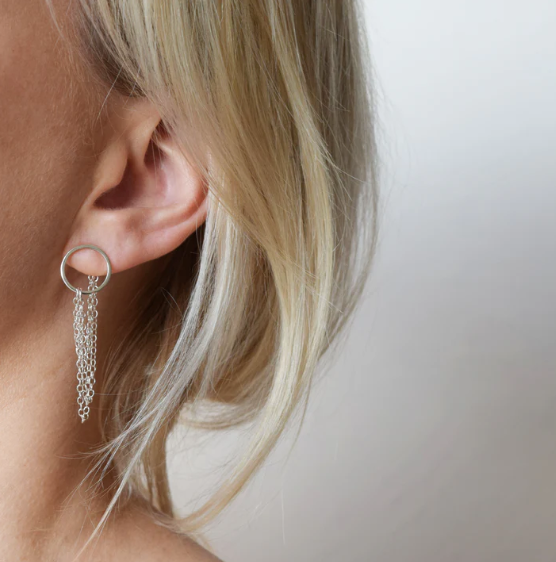 Glasgow based jeweller Claire uses recycled gold and silver in her contemporary collections