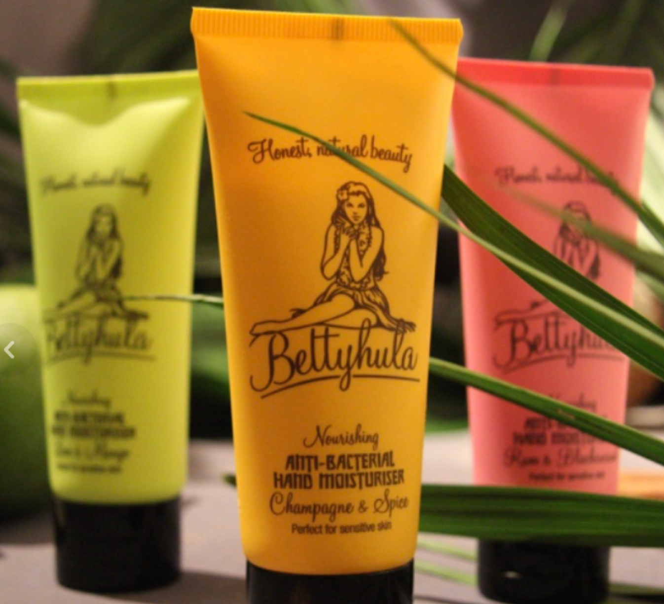 Sustainable toiletry range Betty Hula
