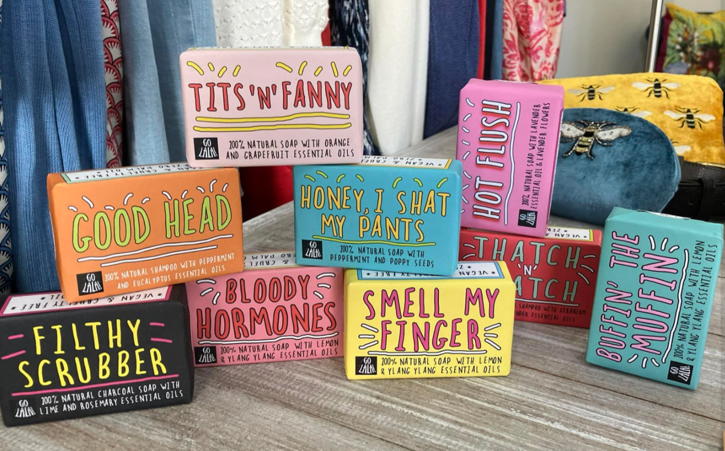 Vegan and super cheeky soap and toiletries 
