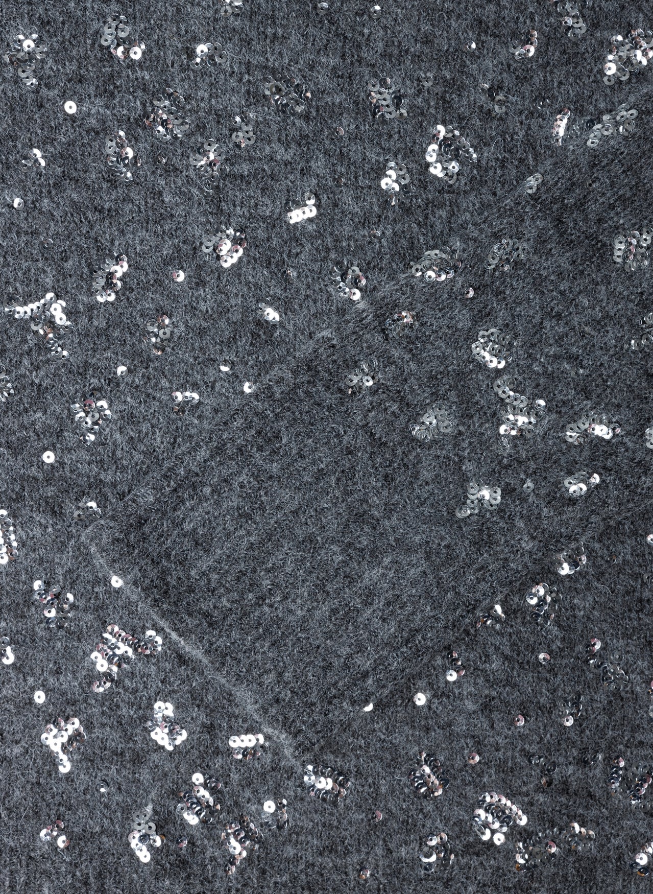 Yest Braelyn sparkle sweater in dark grey melange