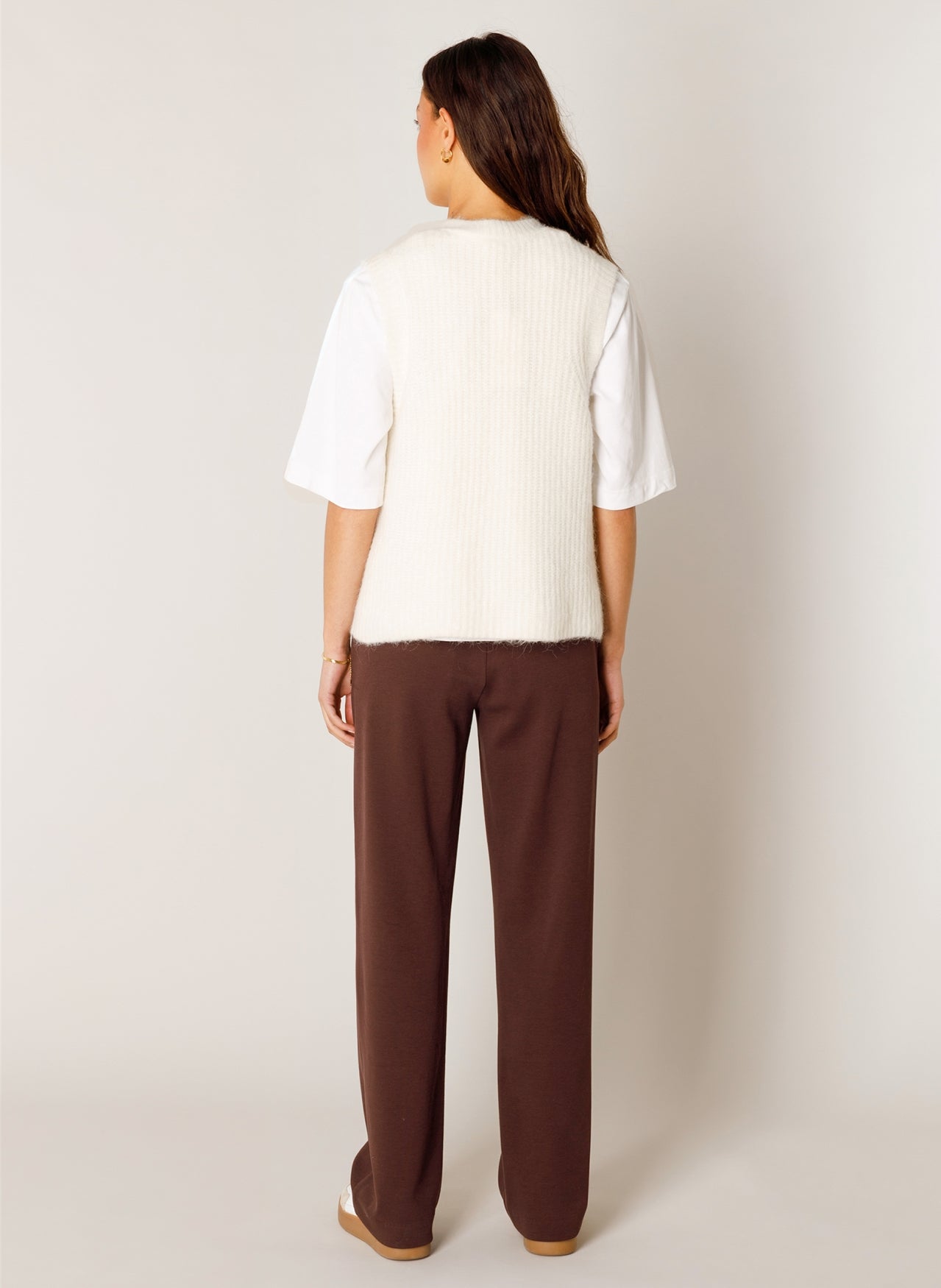 Yest Nell layering knit in grey melange