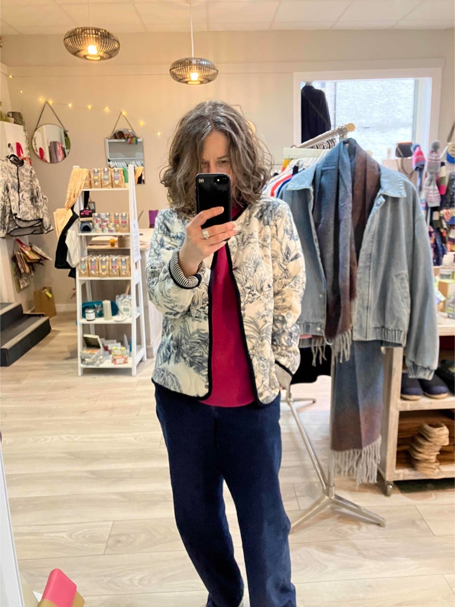 Soya Concept Carli reversible jacket in navy combo