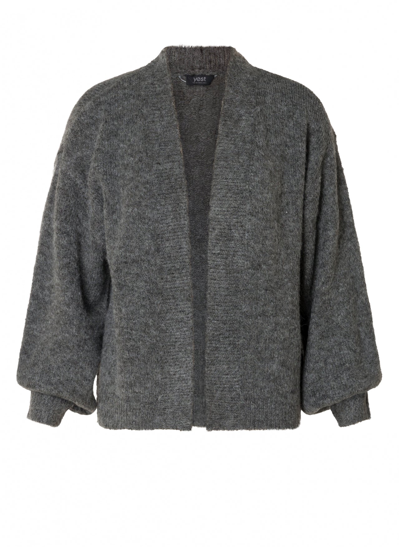 Yest Calista grey cardigan with tie