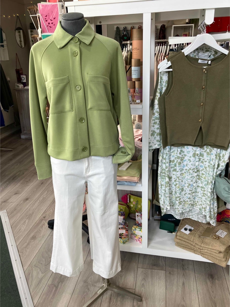 Yest Katerina jacket in botanic green - [shop_name Strathaven] [womens clothing]