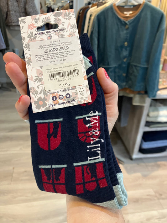 Lily & Me city scene socks - [shop_name Strathaven] [womens clothing]