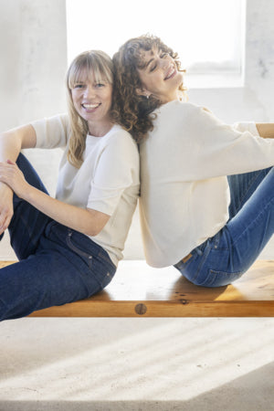 Fransa Sinja sweater in antique white