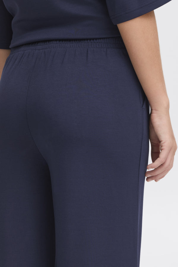 Fransa Aurora navy trousers - shorter length - [shop_name Strathaven] [womens clothing]
