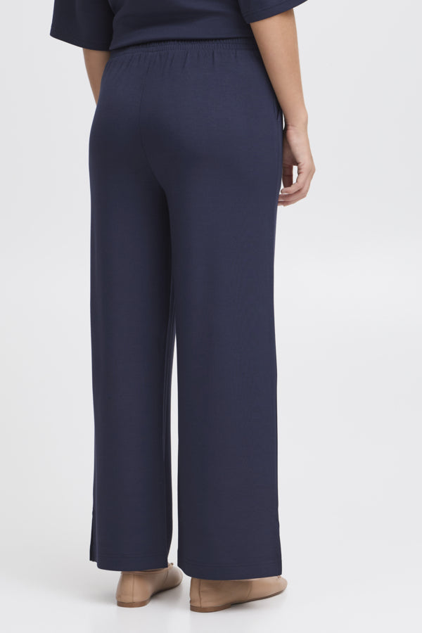 Fransa Aurora navy trousers - shorter length - [shop_name Strathaven] [womens clothing]