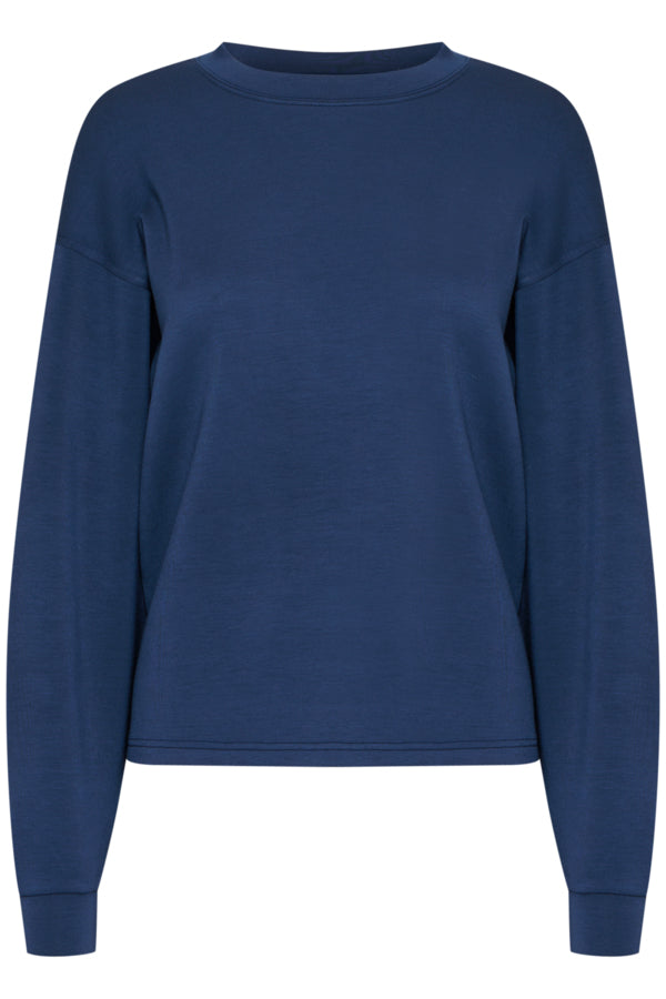 Fransa Aurora Sweatshirt in navy