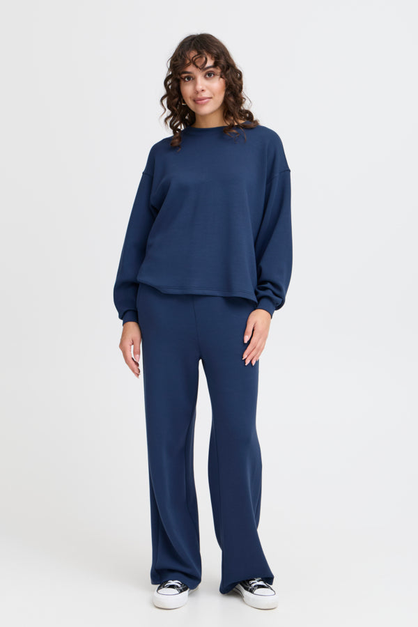 Fransa Aurora Sweatshirt in navy
