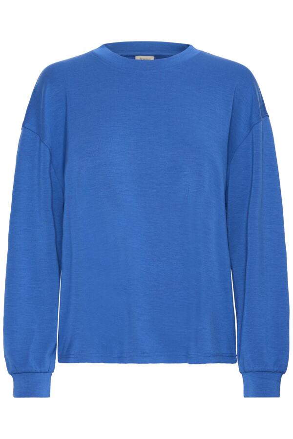 Fransa Aurora Sweatshirt in bright blue