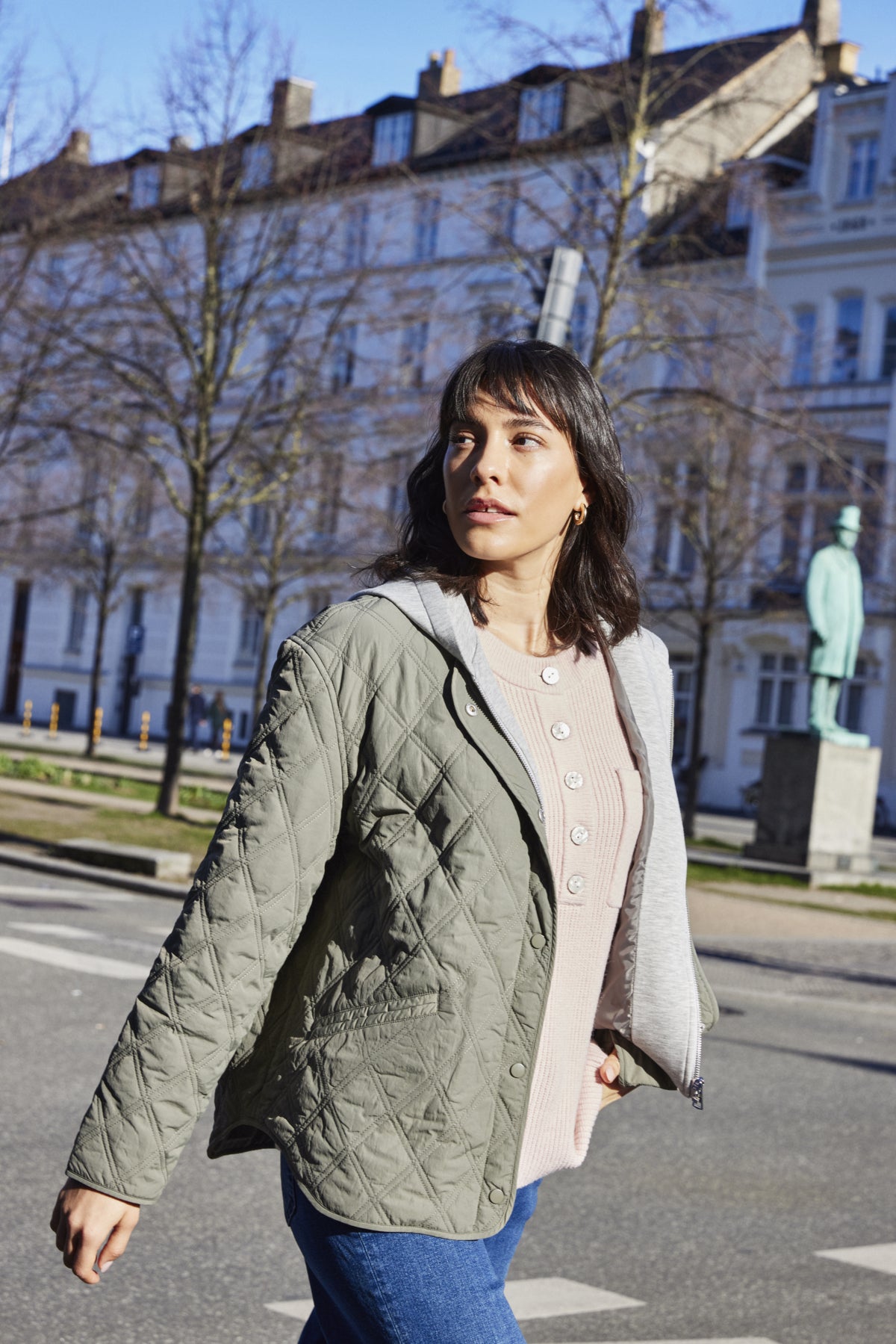 Fransa Paityn jacket in smoky olive