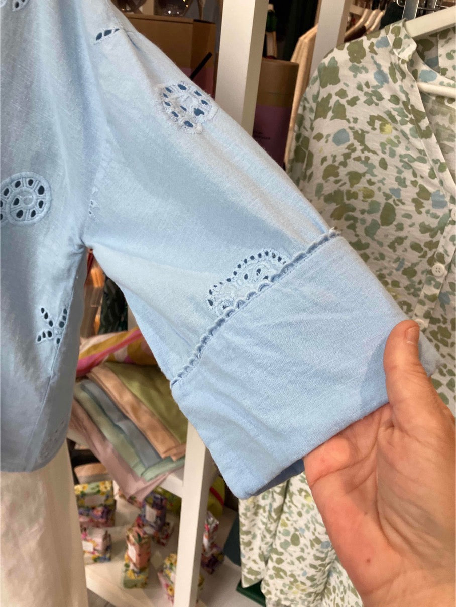Numph Numarielle shirt in placid blue - [shop_name Strathaven] [womens clothing]