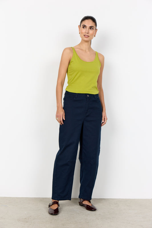 Soya Concept Pylle vest top in split pea - [shop_name Strathaven] [womens clothing]