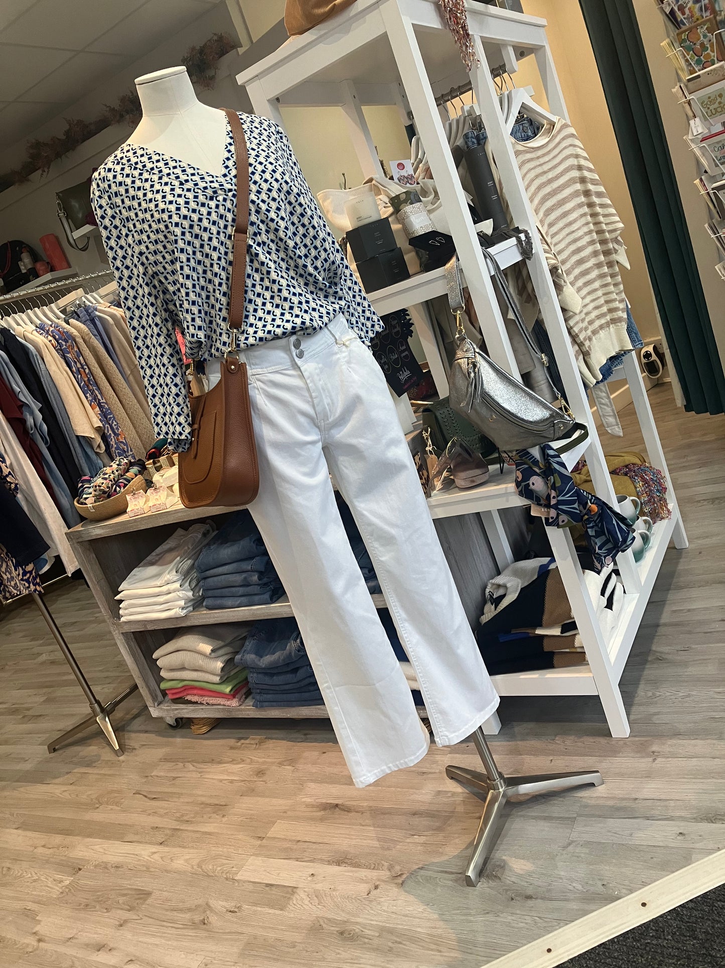 Red Button Conny off white high rise jeans