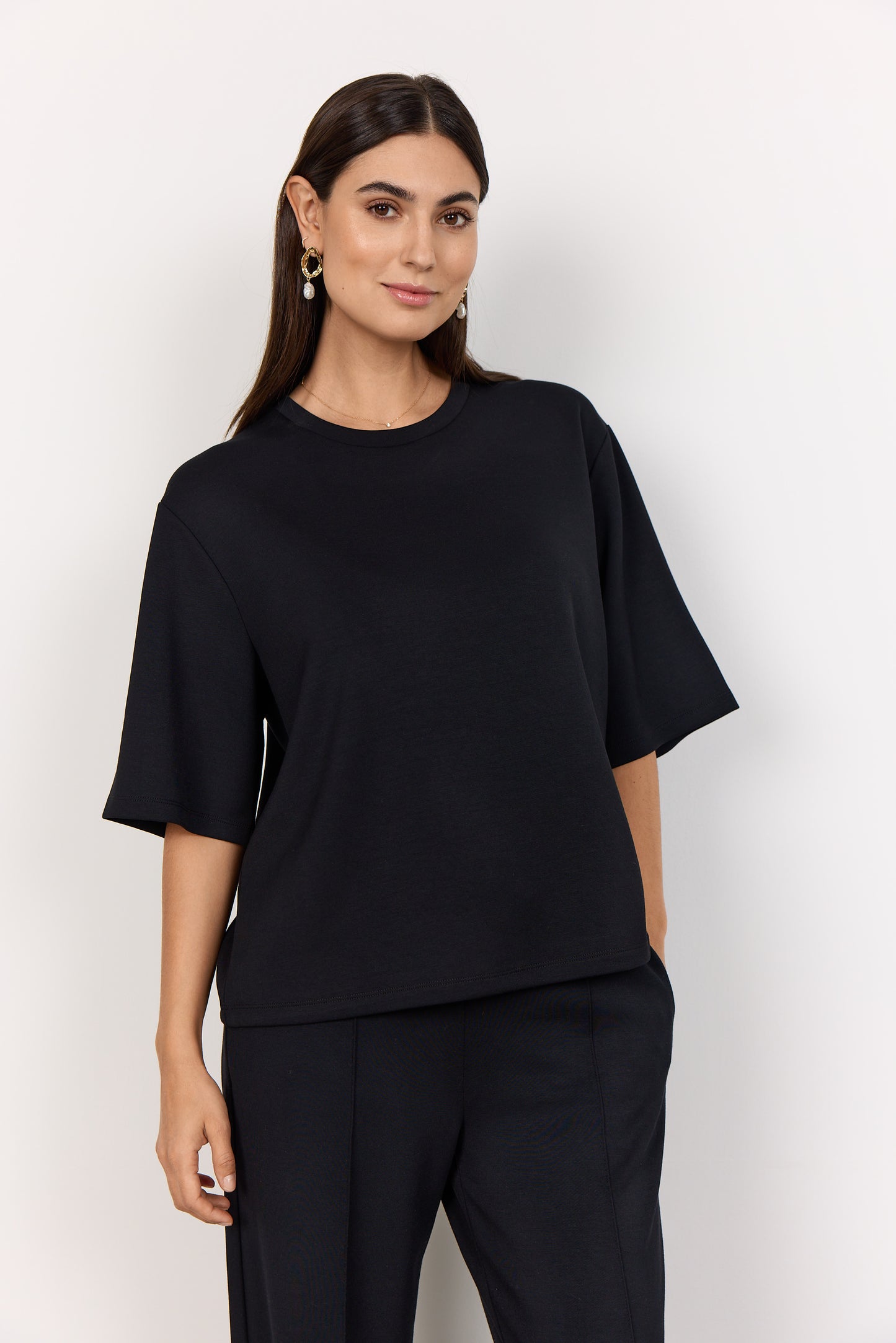 Soya Concept Banu top in black - [shop_name Strathaven] [womens clothing]
