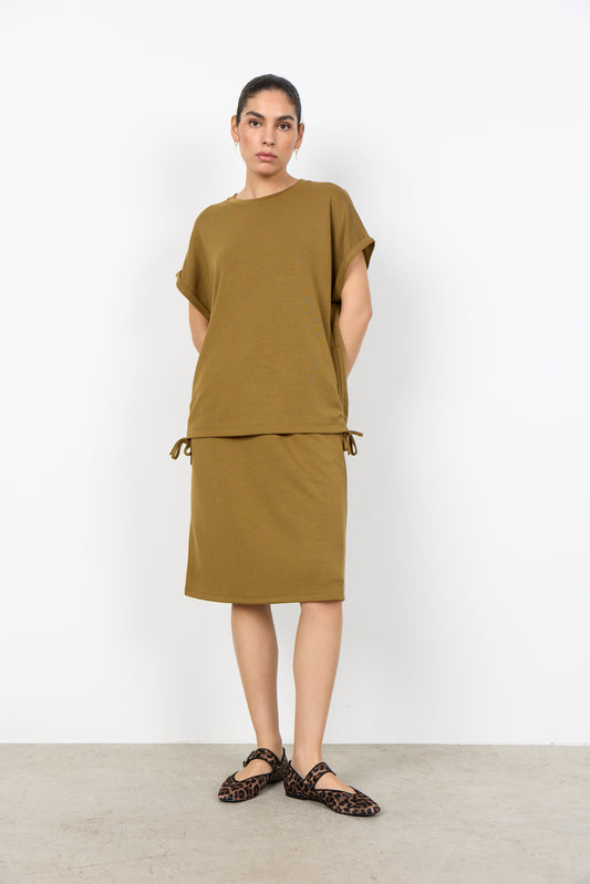 Soya Concept Banu top in khaki - [shop_name Strathaven] [womens clothing]
