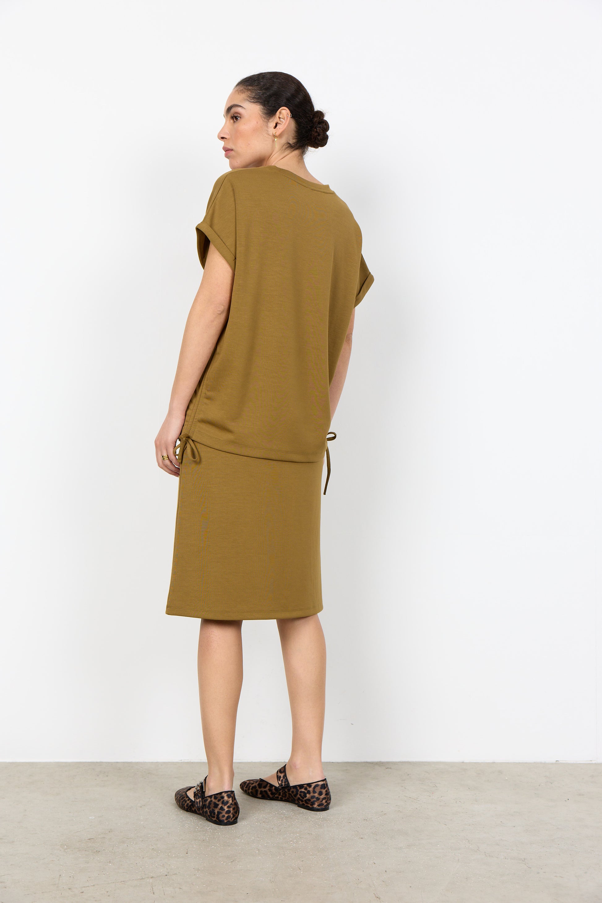 Soya Concept Banu top in khaki - [shop_name Strathaven] [womens clothing]