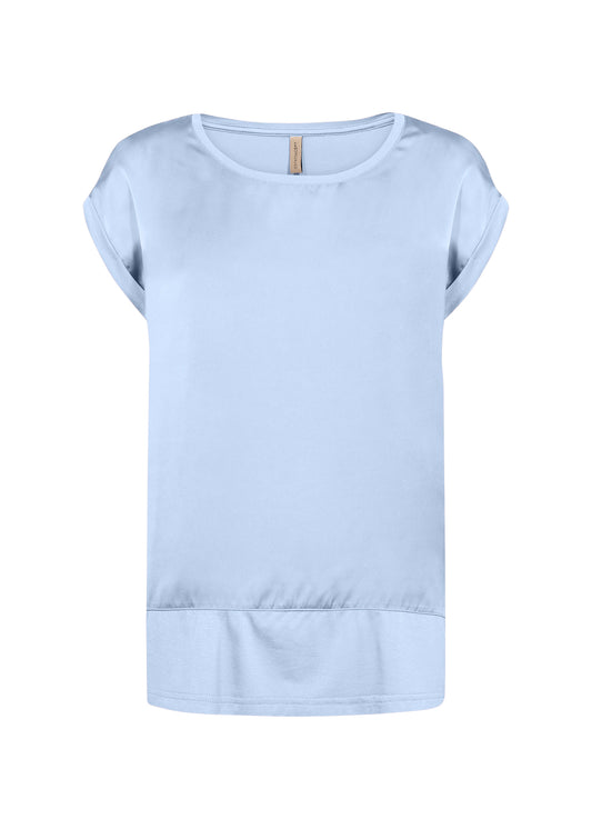 Soya Concept Thilde fancy top in windsufer blue - [shop_name Strathaven] [womens clothing]