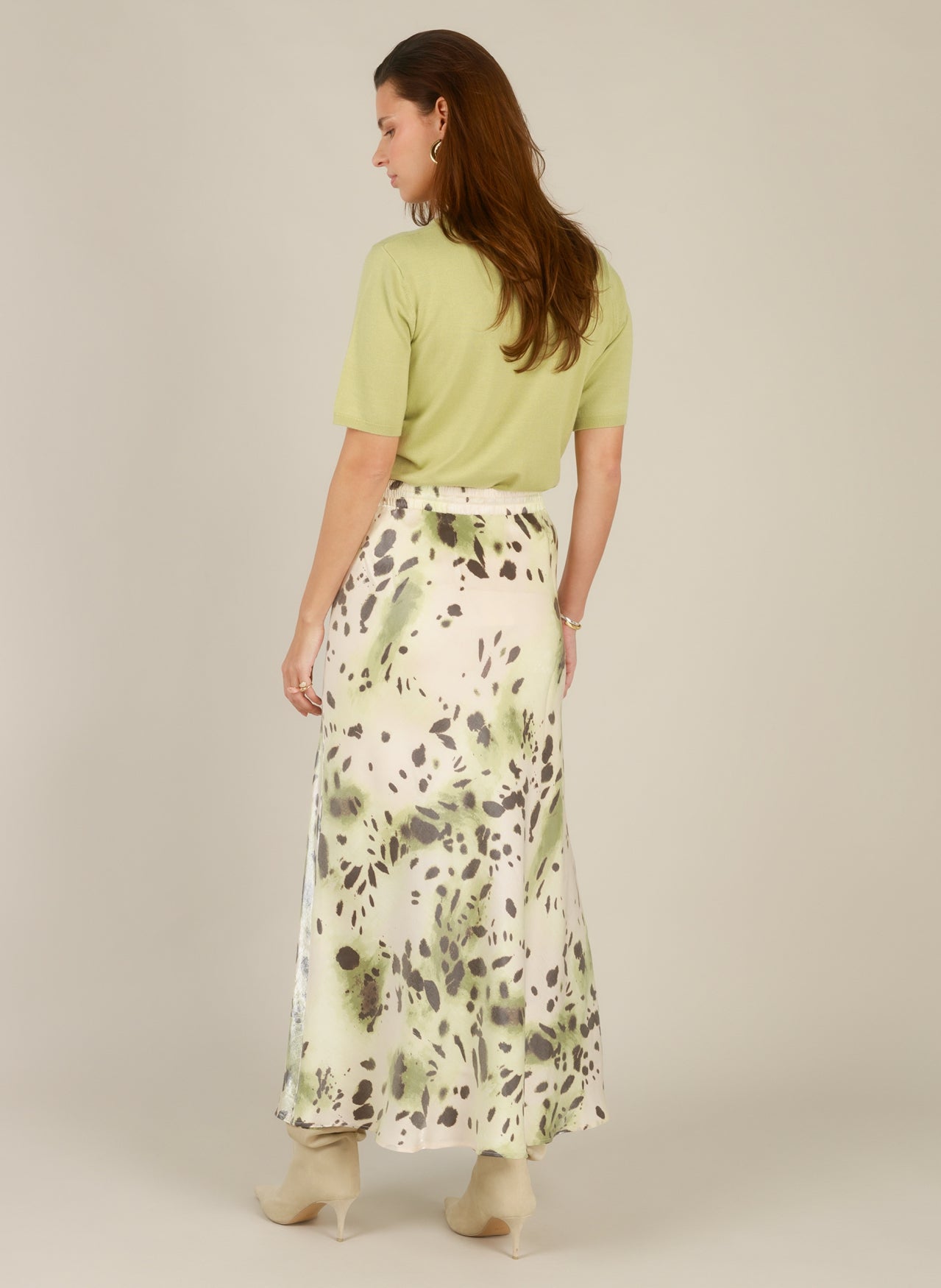 Yest Iman short sleeved sweater in linden - [shop_name Strathaven] [womens clothing]