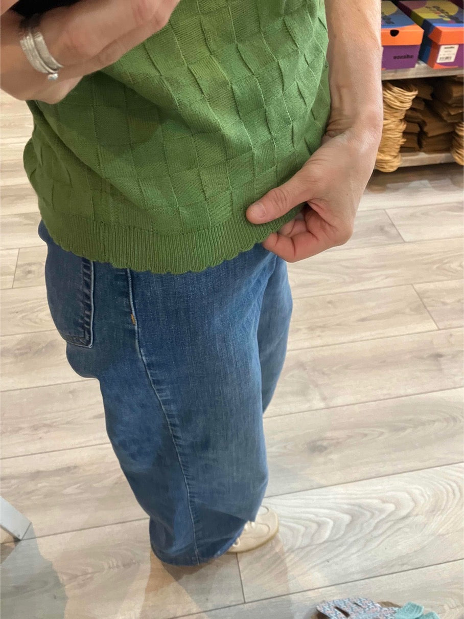 Numph Nutika sweater in forest green - [shop_name Strathaven] [womens clothing]