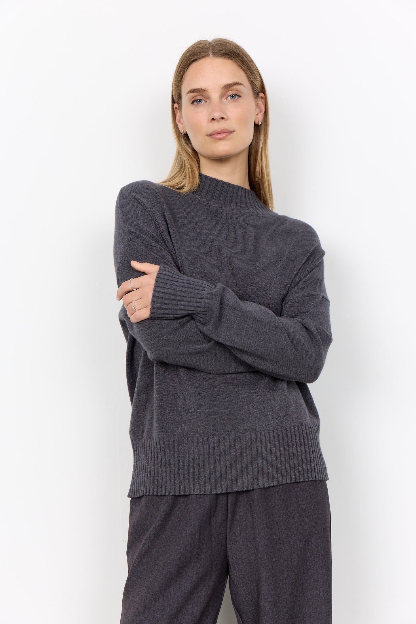 Soya Concept Kanita grey cosy sweater - [shop_name Strathaven] [womens clothing]