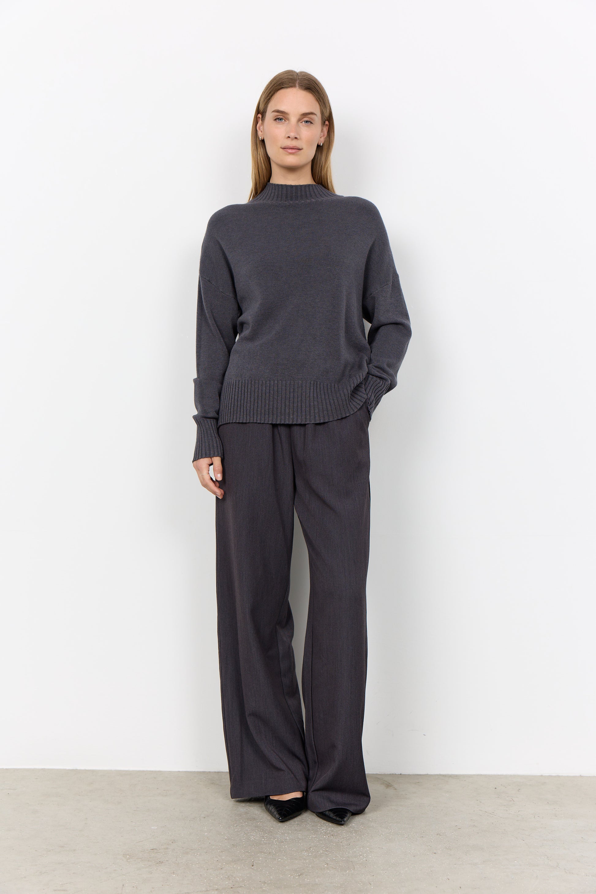 Soya Concept Kanita grey cosy sweater - [shop_name Strathaven] [womens clothing]